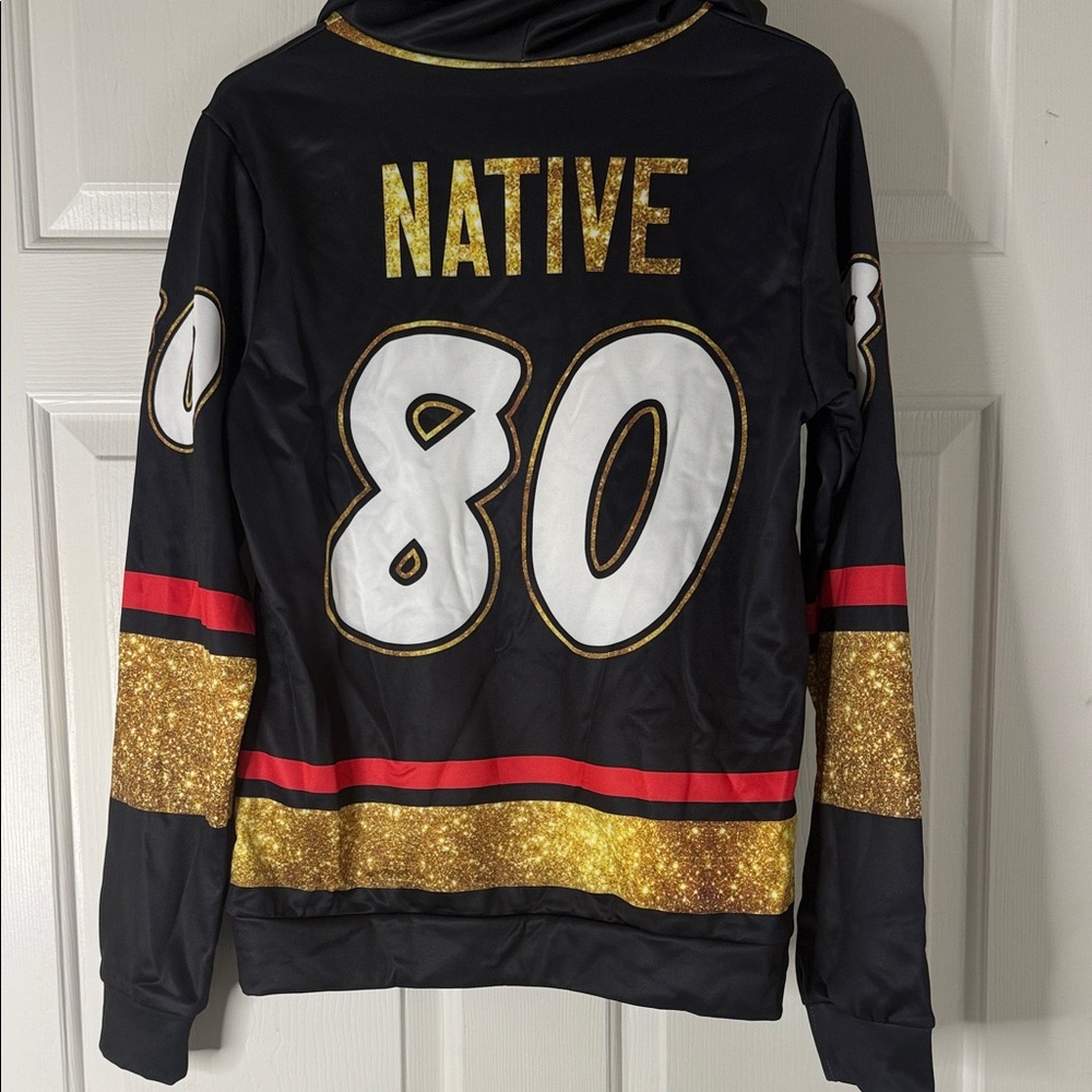 NHL Vegas Golden Knights hoodie. #80 Native on the back. Size small - Picture 4 of 4